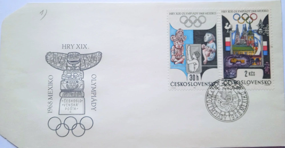 Obálka Hry XIX.Olympiády Mexiko 1968