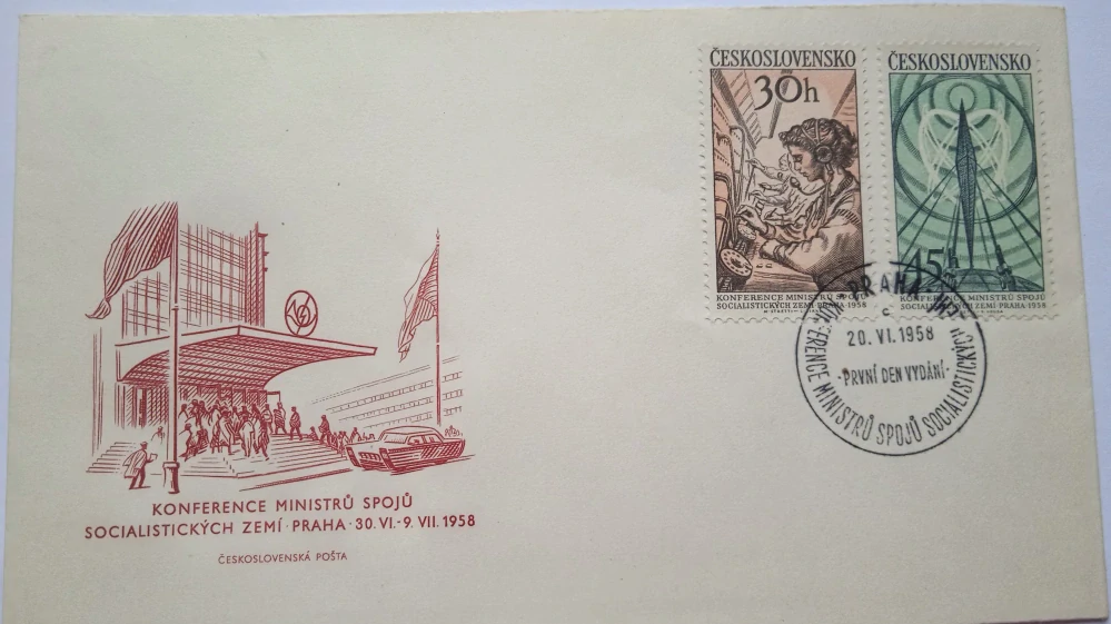 Obálka Konference ministrů spojů 1958