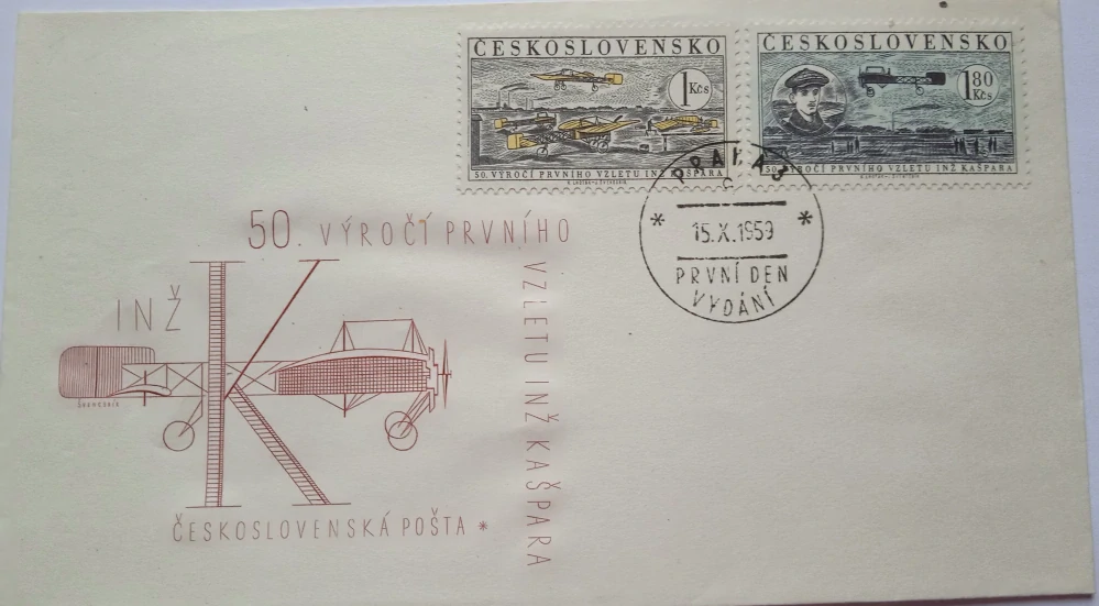 Obálka 50. výročí vzletu Inž.Kašpara