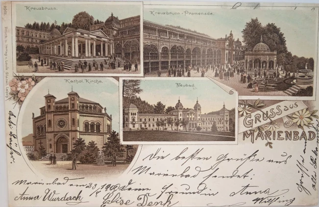Pohlednice Mariánské lázně