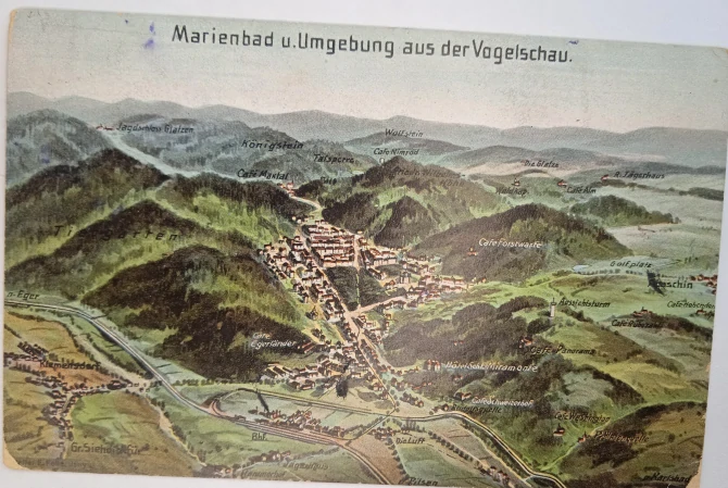 Pohlednice Mariánské lázně
