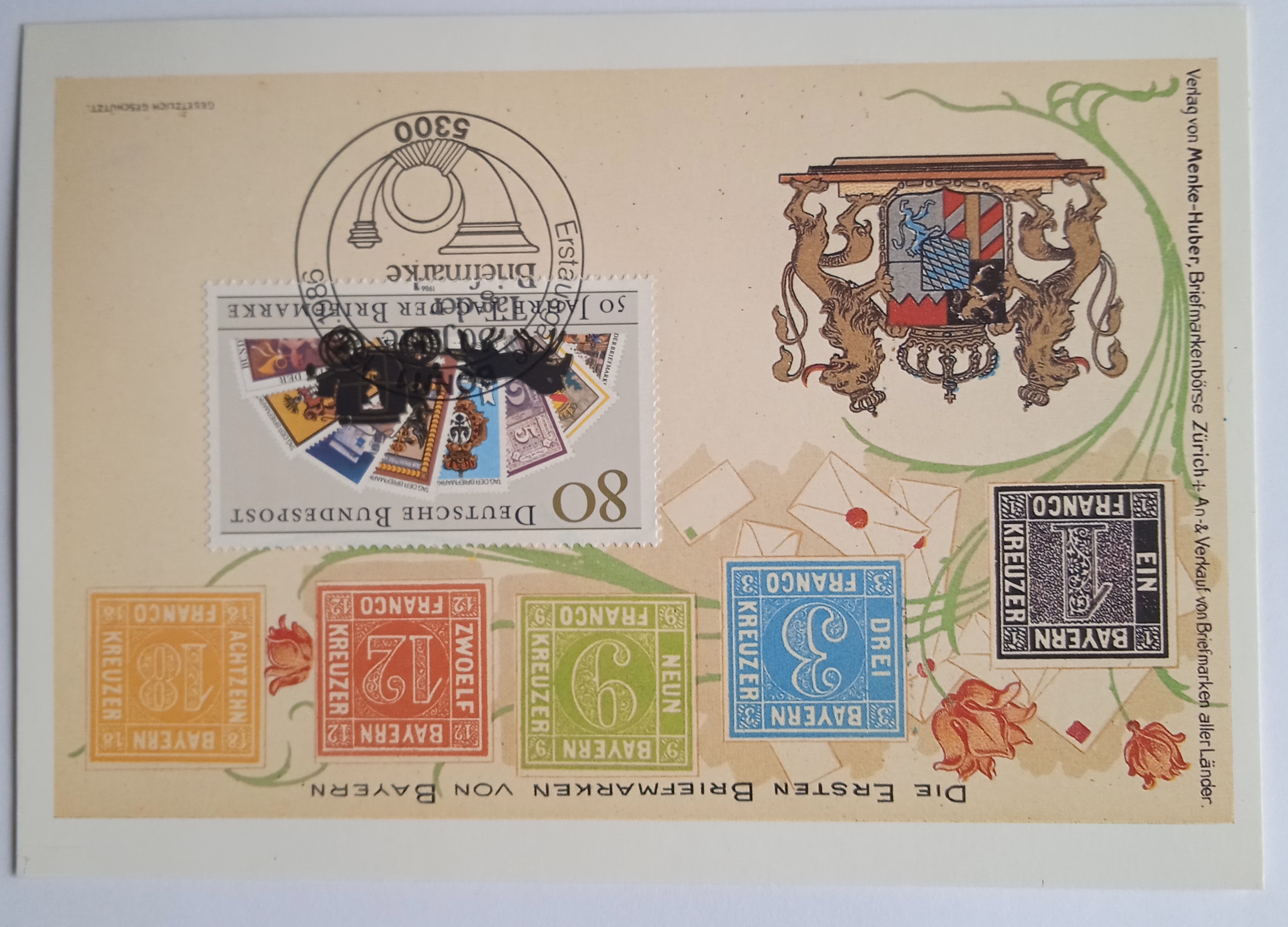Pohlednice briefmarken von Bayern