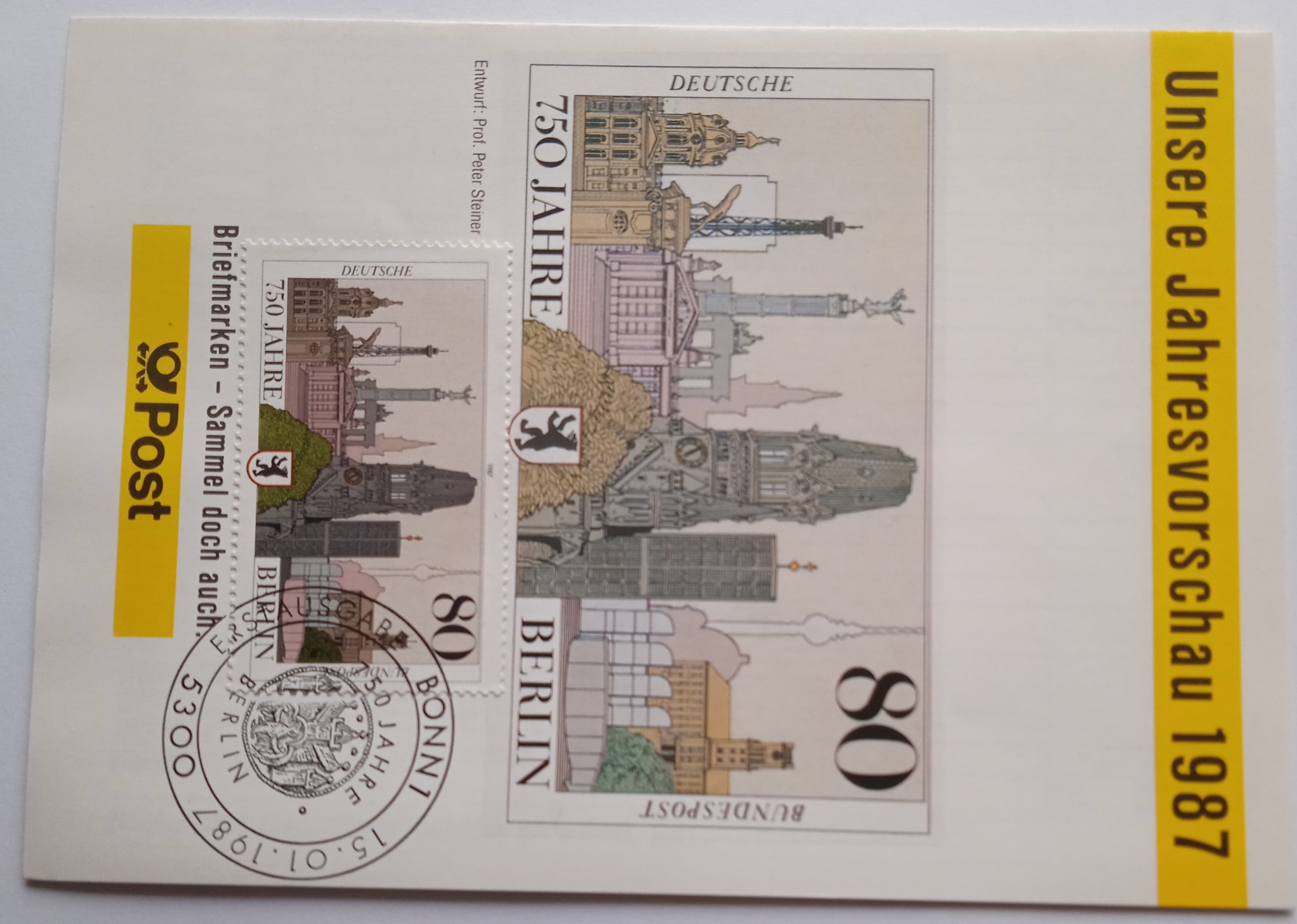 FDC leták 750 let Berlín