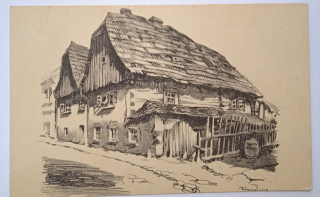 Pohlednice Náchod - židovská čtvrť