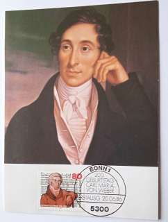 Pohlednice Carl Maria von Weber
